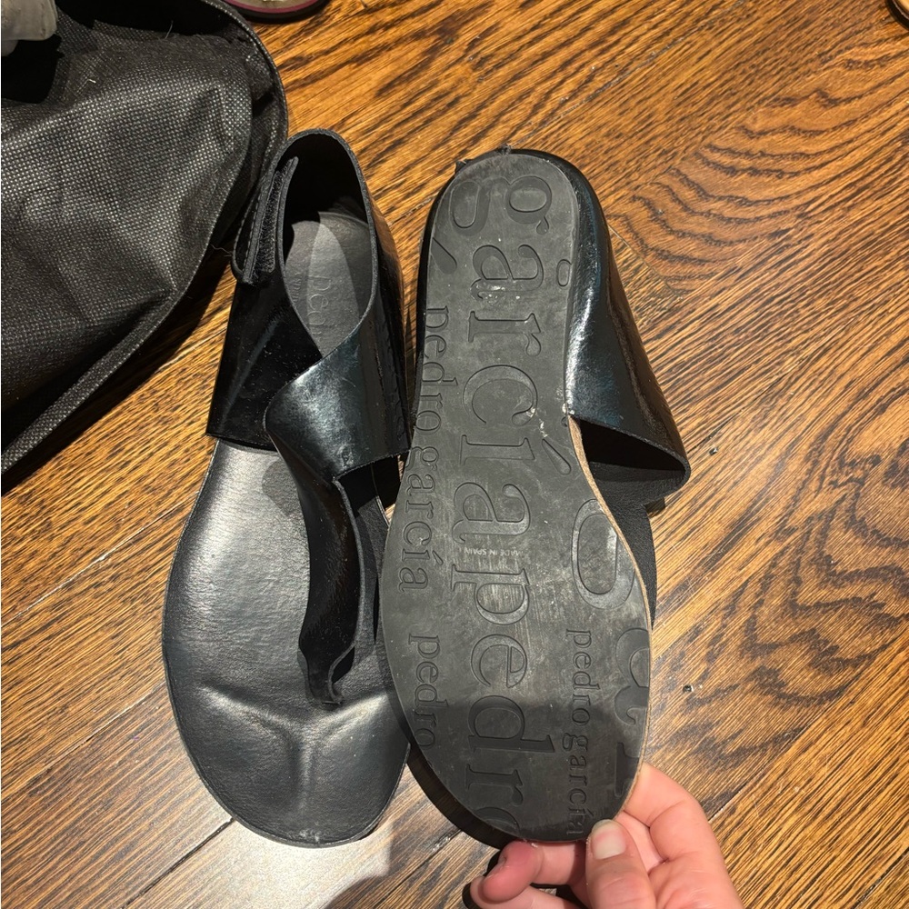 Pedro Garcia Black Women's Sandals